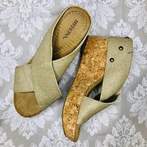 Cork Wedge Sandals